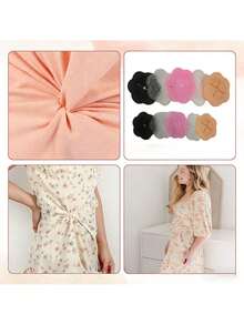 1/2/6/10pcs Multi-Functional Clothing Buttons, Waistband Fasteners, Anti-Slip Accessories For Short Sleeve Or Skirt Garments, Hem Knot Buttons, Fixing Buckles, Waist-Cinching Hem Rings, T-Shirt Versatile Multi-Color Scarf Clips, Tight-Fitting Button Clips For Women's Clothing Shirts - Multicolor - View 6