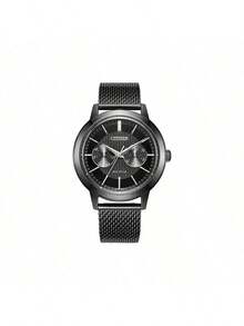 Citizen Men's Wristwatch, Japanese & Korean Style, -Drive Stainless Steel Case, BIP Strap, Date Display, Water Resistant, BU4034-82E - Black - View 5