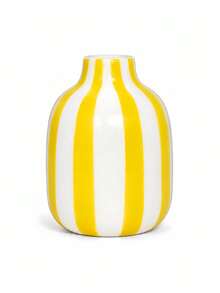 1pc Colorful Vertical Stripe Reed Diffuser Bottle, Mini Bulb Shape Aromatherapy Holder, Modern Nordic Striped Decorative Bud Vase For Bathroom Vanity Shelf Bedroom Home Decor - 1PC - View 11