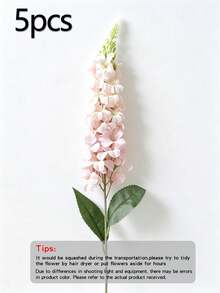 3/5/10/25pcs Artificial Non-Flocked Delphinium, Hyacinth, Suitable For Wedding, Engagement, Home, Outdoor Party Floral Arrangement And Tabletop Decoration - Multicolor - View 14