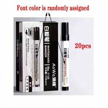 10/20pcs Erasable Whiteboard Markers Large Capacity Teacher Special Blackboard Drawing Board Black Easy Erase Pen (Random Style) - Multicolor - View 16