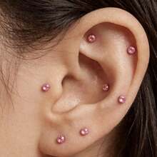 20pcs Ear Care Acupuncture Auricular Disposable Ear Stickers Massage Therapy Needle Patch Auricular Auriculotherapy Acupoint - Multicolor - View 5