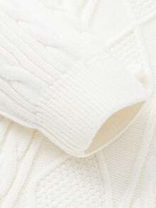 Balabala Girls Cute Soft Knit Sweater Pullover Jumper Casual Versatile Top For Tween Girl Winter Daily Wear - Off-white - View 6