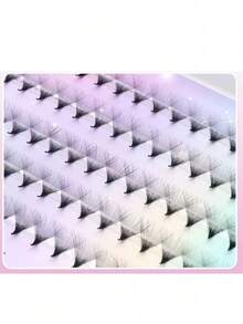 New Fan Shape Pre-Made Dense Lash Extensions, 3D/6D/9D/10D/20D/30D, 8-15mm Mixed Length, D Curl, Fine Base, Handmade Dense Pre-Made Lash Extensions - D - View 5