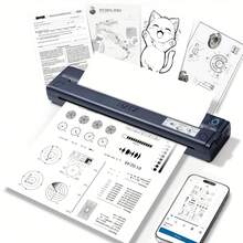 8.5 X 11 Inch A4 Thermal Printer Paper, BPA/BPS-Free, Folded Continuous Paper, Compatible With M08F, MT800, Brother PocketJet PJ762/PJ763MFi (100/200/300 Sheets) - A4 - View 7