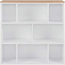 Canadá Mueble Librero de Melamina - Estantería Moderna con Compartimentos y Cajones, Diseño Minimalista para Sala, Oficina o Dormitorio - 1 - Ver 1