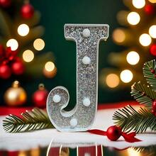21cm/8.27in Silver Letter Light Home Decor, Wedding Birthday Party Proposal Decoration Letter & Number Light, Girls Dorm Room Decoration Light, Letter Light Sign - Warm white light - View 36
