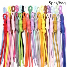 5pcs/Pack Handmade Woven Nylon Phone Lanyard Keychain Rope Length 24-28cm Doll Plush Bag Lanyard DIY Handmade Daily Decoration Nylon Knot Rope - 5pcs/pack - View 19