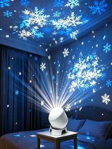 1pc 360° Rotating LED Starry Ocean Projection Night Light, Dynamic Projection Lamp, USB Powered Adjustable Atmosphere Light, Suitable For Living Room And Game Room Decoration, Ocean, Christmas, Snowflake Three Theme Projection Lamp, Wall Rotating Decoration, 360° Rotating Dynamic Pattern Light And Shadow Decoration, Lighting Fixture, Bedroom Lighting, Birthday Party, Photography Lighting, Light Bulb, Christmas, Snowflake, Light, Projector, Suitable For Ceiling, Home, Room, University, Festival, Living Room, Bedroom, Event Venue - Ocean Projection Light - View 14