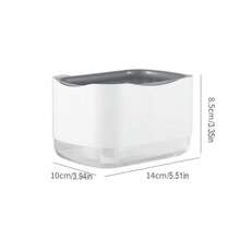 1PC Sponge Soap Dispenser, Manual Press Soap Dispenser, Automatic Kitchen Dishwashing Liquid Dispenser, A Tool Suitable For Home Kitchens, An Ideal , Plastic, Compact Design Suitable For Countertop Or Sink Use, Kitchen Sink Soap Dispenser - One Size Fits All - View 3