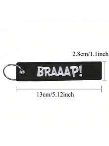 1pc Letter Casual Polyester (Dacron) Keychain, Embroidery "REMOVE BEFORE FLIGHT" Car Accessories Bag Charm School Cute Goth Y2k Bag Accessories Lanyards With Id Holder Car Accessories Bag Charms Gifts For Mother, Father, Graduation, And Teacher - Multicolor - View 4