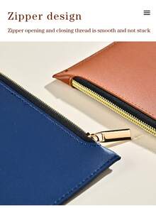 Thickened PVC A4 Document Bag Zipper Business File Folder Waterproof Paper Storage Pouch For Office School Supplies - Single Piece - View 10