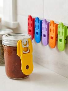 6pcs/3pcs/1pc Plastic Handheld Can Opener, Simple Beverage Can Opener, Cola Beer Seal Dust-Proof Cap Opener, Random Color - View 7