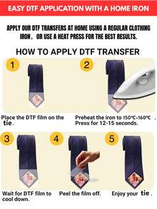 Personalized Photo Tie Patch, Customized Commemorative Tie Sticker, Wedding Tie Decoration, Gift For Dad, Grandpa, Groom's Father, Valentine's Day - DTF Transfer - View 7