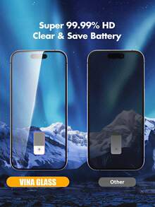 4pcs Premium Privacy Tempered Glass Screen Protector, 9H Hardness Anti-Scratch, Rounded Corner Design Comfortable Fit, Dust-Proof Design, Privacy Protection, Suitable For Daily Use, Professional Office And Home, Compatible With IPhone 17e/18 ProMax/18 Pro/17 Air/17 ProMax/16 Pro/16/15 ProMax/15 Pro/15/14 ProMax/14 Pro/14/13/12/11[Compatible With IPhone Duo/17 Phone Case, Summer, Ocean, Vacation] - Black - View 8