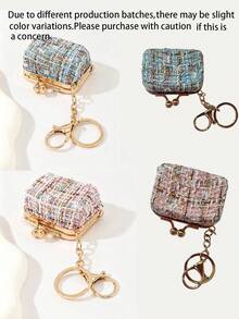 Mini Coin Purse, Portable Hanging Pouch, Exquisite Buckle Design Anti-Loss And Durable, Suitable For Commuting, Shopping Or Dating Use - Multicolor - View 9
