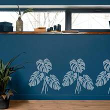 Large Monstera Leaf Pattern Template, Reusable, Tropical Rainforest Plant Monstera Texture Painting Template, Easy-To-Clean PET Material Template, Suitable For Artistic Painting - 11.7 Inches X 8.3 Inches Template - A - View 4