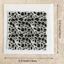 Halloween Clear Silicone Stamp, Pumpkin Witch Ghost For DIY Scrapbooking Card Making Journal Paper Craft Decor - Halloween-1 - View 31