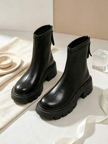 Girls Boots, Autumn/Winter Children Ankle Boots, Boots, Autumn/Winter Baby Girls Boots, Boots, Ankle Boots - Black - View 1