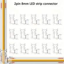 15Pcs-FOB2P-8-L LED Light Strip Connector Solderless Universal Right Angle L-Shaped Quick Connectors - 15Pcs-fOB2P-8-l - View 1