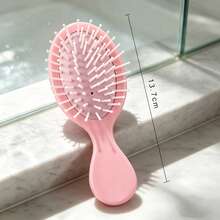 1pc Portable Luxury Diamond Inlaid Mini Air Cushion Brush, Scalp Massage Comb, Anti-Static Smooth Styling Hairbrush, Suitable For Home, Travel And Touch-Up Haircare Tool - Multicolor - View 14