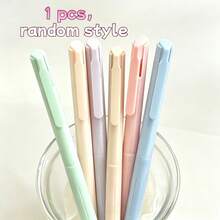 6/1pc Morandi Color Retractable Gel Pen Set, High-Aesthetic Colorful Pens, Suitable For Students, Bullet Journaling And Note-Taking, Back To School - Multicolor - View 7