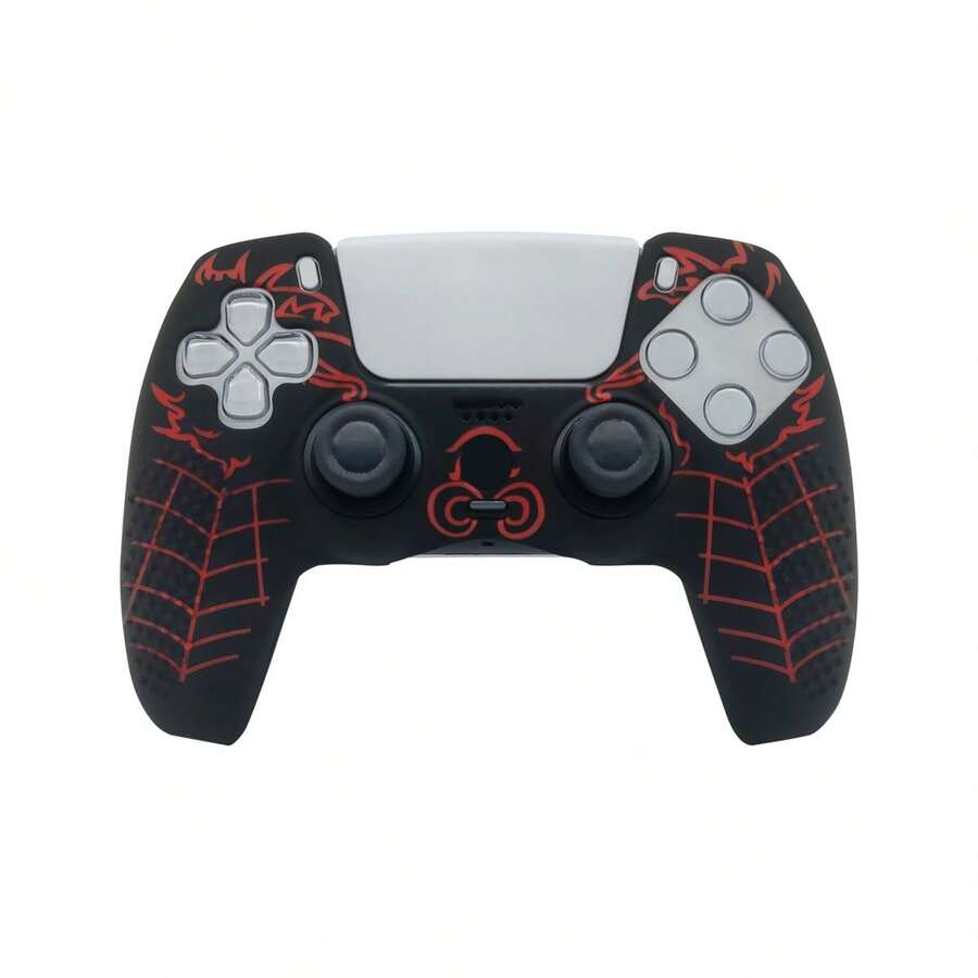 Compatible With PlayStation 5, 1pc Controller Protective Case, Anti-Slip Anti-Sweat Anti-Dust Anti-Scratch, Better Grip, Enhance Gaming Experience, Halloween Christmas/Autumn Romantic Gift - View 1
