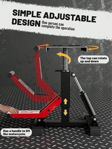 Off-Road Motorcycle Stand, 1000 Lbs Capacity, Hydraulic Motorcycle Lift Table, Adjustable Height, Perfect For Electric Off-Road Motorcycles, Small Motorcycles Maintenance And Repair Accessories. - A - View 4