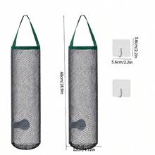 Multifunctional Kitchen Mesh Storage Bag, Portable Hanging Perforated Breathable Garlic & Ginger Wall-Mounted Storage Basket, Home Essential Organizer - Multicolor - View 8