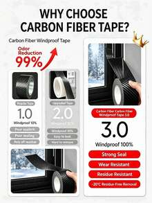 Windproof Carbon Fiber Tape, Self-Adhesive Vinyl Wrap Roll, Waterproof Anti-Scratch Door Sill Protector For Car, SUV, Truck, Automotive Exterior Trim Sticker - Multicolor - View 6