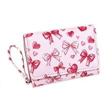 Women's Short Wallet, Multi-Slot Small Purse With Wrist Strap, Fashionable Cute Printed Pattern Coin Pouch, Women's Daily Use Handbag - Multicolor - View 7