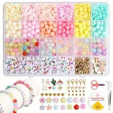 24-Compartment Storage Box Handmade Jewelry Kit, DIY Phone Chain Bracelet Necklace Headband Making Accessories, Creative Design Gift - Multicolor - View 7