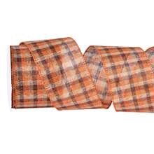 1pc Autumn Thanksgiving Plaid Handmade Ribbon, Suitable For Gift Wrapping, Bow Making, Table And Home Party Decor, Suitable For Autumn Harvest, DIY Crafts, Decorative Trees, Wreaths, Halloween And Holiday Decor, Thanksgiving Autumn Festival Gift Wrapping - Multicolor - View 9