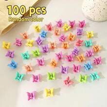 30Pcs Mini Random Brown Matte Butterfly Hair Claw Clips, Small Hair Claws - Multicolor - View 6