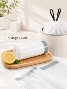 Drawstring Trash Bags Disposable Garbage Bags Back To School Dorm Use Suitable For Bathroom, Kitchen, Bedroom, Office, Apartment, Travel, Small Trash Cans And Daily Home Cleaning - Multicolor - View 11