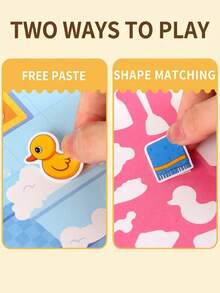 Bộ 6 cuốn sách dán sticker jelly tái sử dụng cho trẻ em - Đồ chơi giáo dục sớm di động có tay cầm, mềm chống nước, có thể dán lại, sách hoạt động cảnh chơi dán sticker cho trẻ tập chơi, quà tặng học tập, sách giáo dục, quà tặng sinh nhật/Giáng sinh/Năm mới hoàn hảo - Nhiều màu - Xem 11