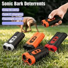 1pc New Pet Smart Ultrasonic Dog Repellent & Trainer With LED Light, Uses Ultrasonic Sound To Repel, No Physical Harm To Pets, For Daily Pet Barking, Elegant Design, Easy Operation And Portable, Dual-Core High-Power High-Frequency Ultrasonic Sound Waves - Multicolor - View 2
