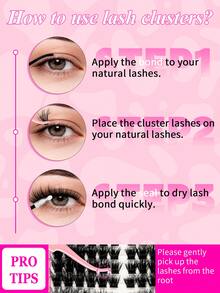RITALASH 410PCS 6 Styles Upgrade Cat Lash Clusters Gift Packs, WaterProof Lashes Eyelash Clusters Extensions For Beginners And Proficient, DIY At Home Easily, Extension Soft Comfortable Easy Apply - View 9