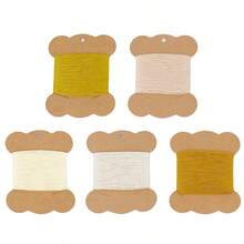 5 Colors 5 Pieces Wool Embroidery Thread, 50m Per Piece, 250m Total, Wool Handmade Embroidery Thread, DIY Needlework Craft, 6 Color Combinations Available - Multicolor - View 10