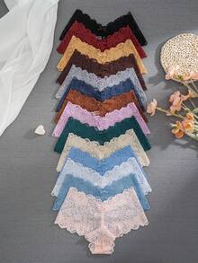 14pcs/Pack Women's Sexy Lace Triangle Panties - Multicolor - View 6