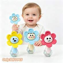 Mainan Gigit Bayi Bentuk Bunga Lucu, Mainan Gigit Bayi Lembut Berwarna-warni, Mainan Edukasi Dini Genggam untuk Bayi - MultiWarna - View 3