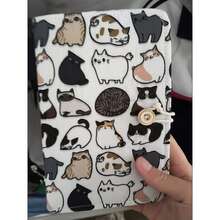 Personalized Cat Fabric Cover Creative Notebook, Fashionable Cartoon Cat Creative Pattern Notebook, Creative Notebook Collection, Available In A5 And A6 Sizes, Personalized Cartoon Cat Loose-Leaf Notebook, Student Creative Notebook - Cat Notebook - View 12