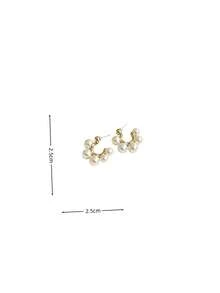 1 Pair Of Fashionable Personalities Faux Pearl Earrings Sweet And Minimalist Style Suitable For Women's Daily Commuting ﻿ ﻿ - Red - View 5
