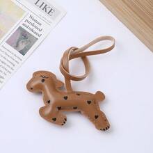 JRESSIAL Free Lamb Leather Bag Charm Car Keychain Clothing Accessory Decorative Ornament - Multicolor - View 3