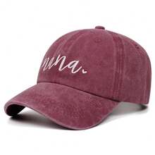 1pc Nana Embroidered Baseball Cap Unisex Outdoor Sports Events Casual Sun Protection Duck Tongue Dad Hat - Multicolor - View 5