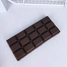 1pc Chocolate Squishy Toy, Slow Rising Squishy Toys, Crunchy Squishy Stress Relief Squeeze Toy, Soft Realistic Chocolate Food Fidget Toy, Sensory Stress Ball For Anxiety Relief, Desk Toy Gift For Adults - Coffee Brown - View 8