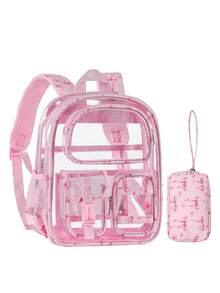 Mini Transparent Backpack 12x6x12 Stadium Approved Women's Girls Clear Small Daily Bag For Concerts Sports Events Travel Work Holidays - Multicolor - View 11