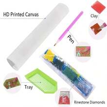 Gnome Lighting Christmas Candle Pattern Frameless 5D Diamond Painting Kit Adult Mosaic Full Drill Diamond Art - View 6