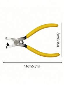 1pc Multi-Function Leather Hole Punch Tool, Heavy Duty 8.5 Inch Revolving 6 Size Punch, Suitable For Manual Punching Belts, Watch Bands, Straps, Dog Collars, Saddles, Shoes, Fabrics, DIY Projects And Crafts, Holiday Gift (Silver/Red) - Multicolor - View 10