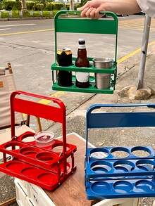 Keranjang Pembawa Bir Lipat Portabel untuk 6 Botol, Keranjang Penyimpanan Multifungsi untuk Kopi, Susu, Teh, Penggunaan Sehari-hari, Perlengkapan Pesta, Aksesori Penting Festival Bir, Aksesori Bar, Kebutuhan Dapur - View 8